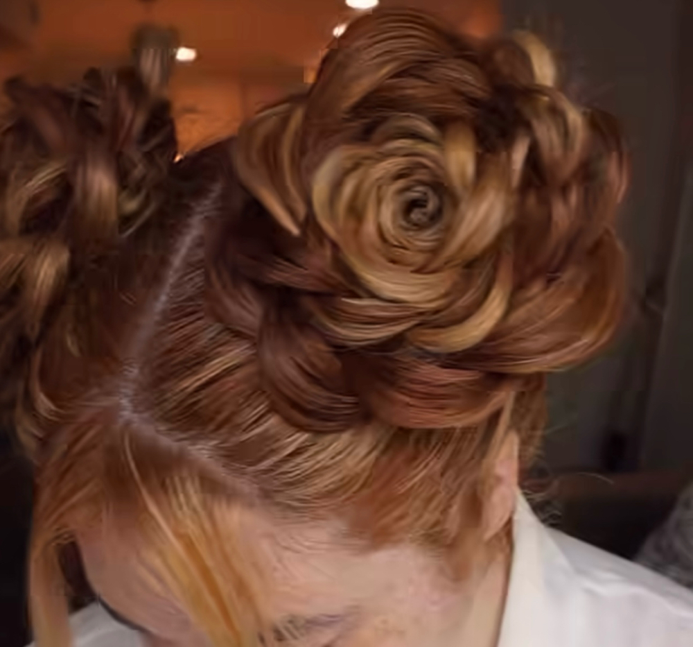 SOFT LOOK 🌷 FLOWER HAIRSTYLE 🌷
