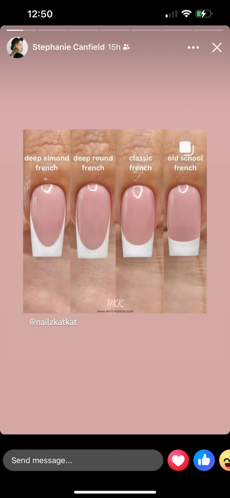 French Tip Nail Art Design