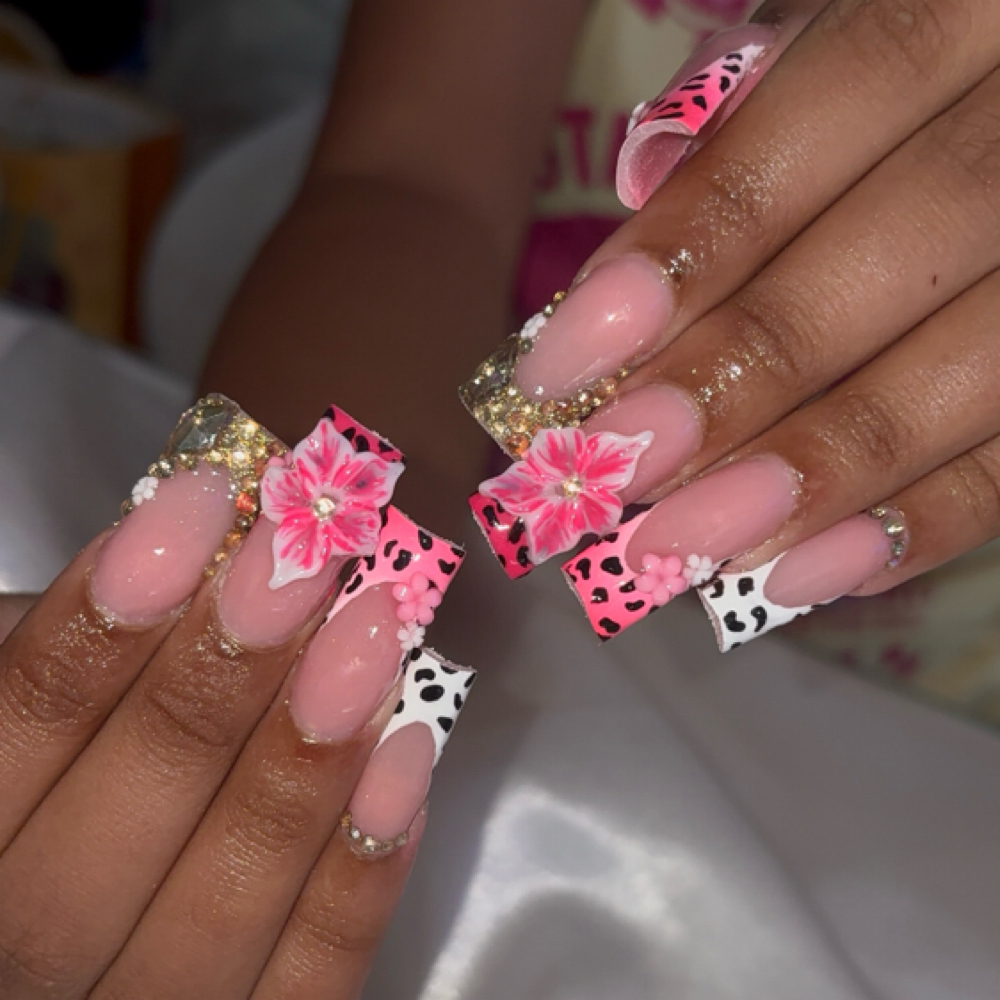 Long Full Set - Acrylic at Nailzzbymariah in ALEXANDRIA, VA