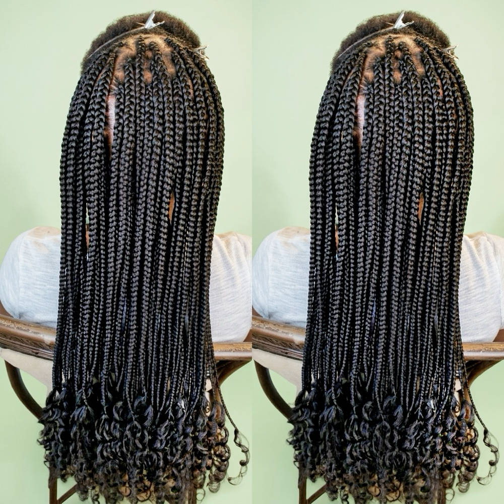 Medium Box Braids at Braid Work in Plano, TX