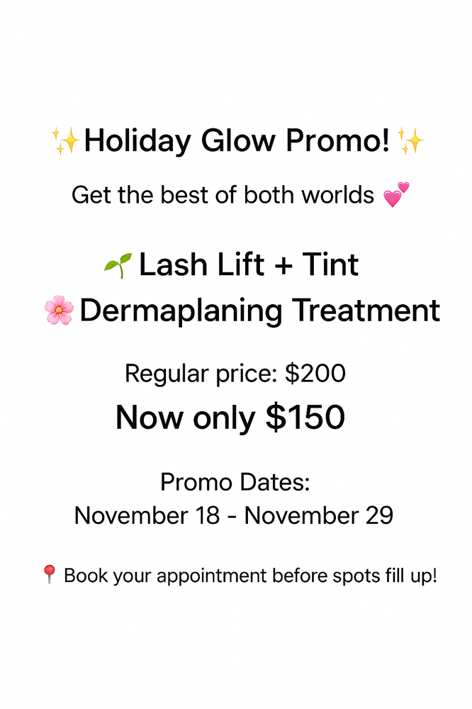 Lash Lift + Dermaplaning at Blanca At Elegancia Studios in Saugus, MA