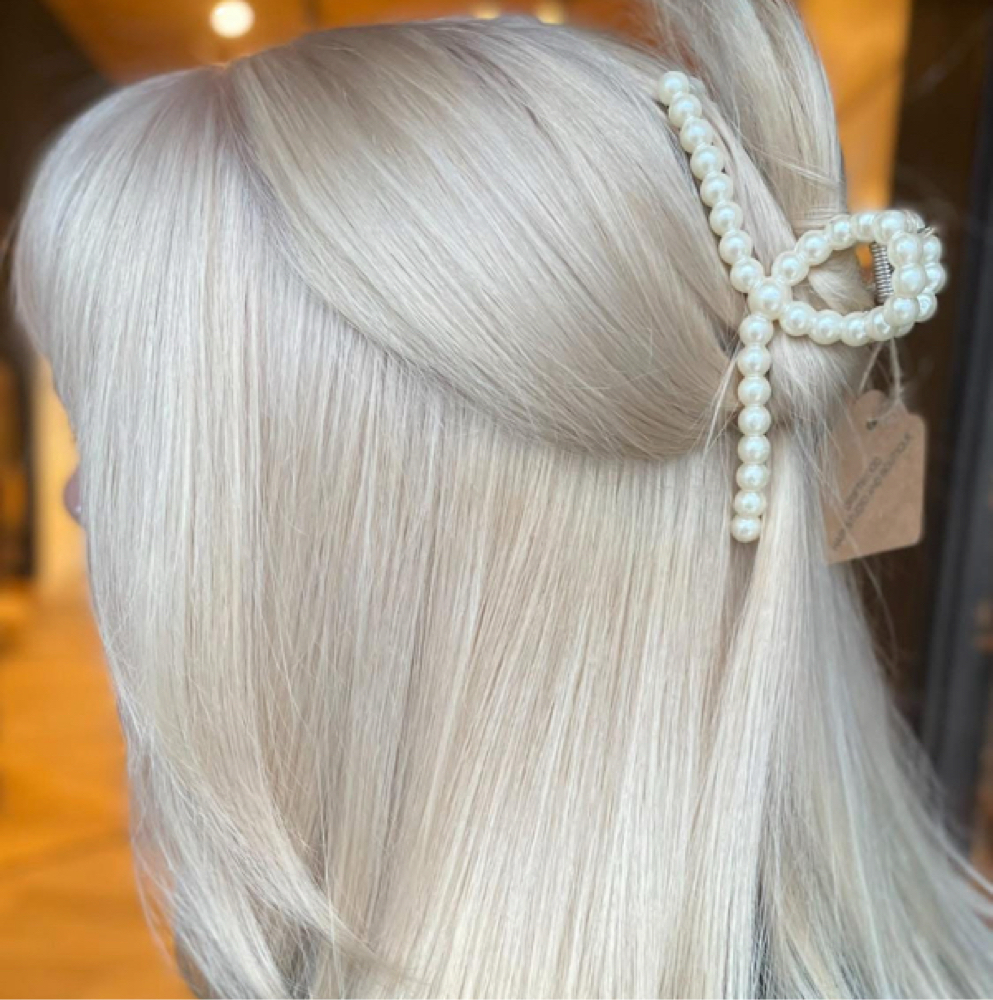 Platnium Root Touchup at Knot Just Hair in Adams, NY