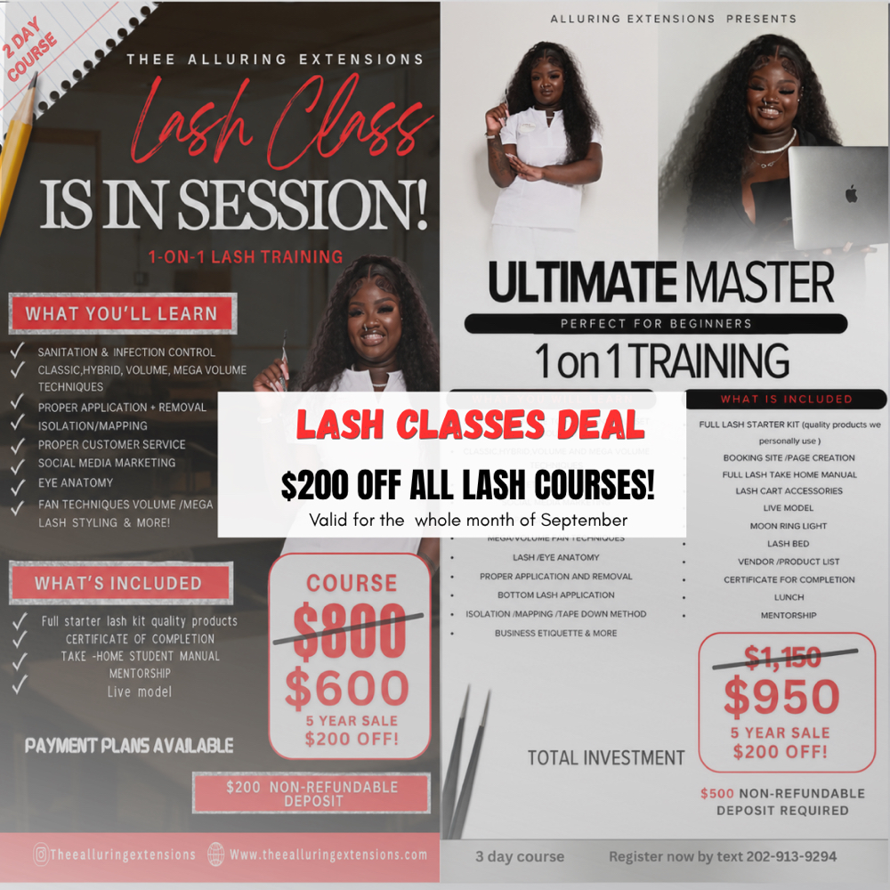 LASH CLASS SALE at ALLURING EXTENSIONS in Beltsville, MD