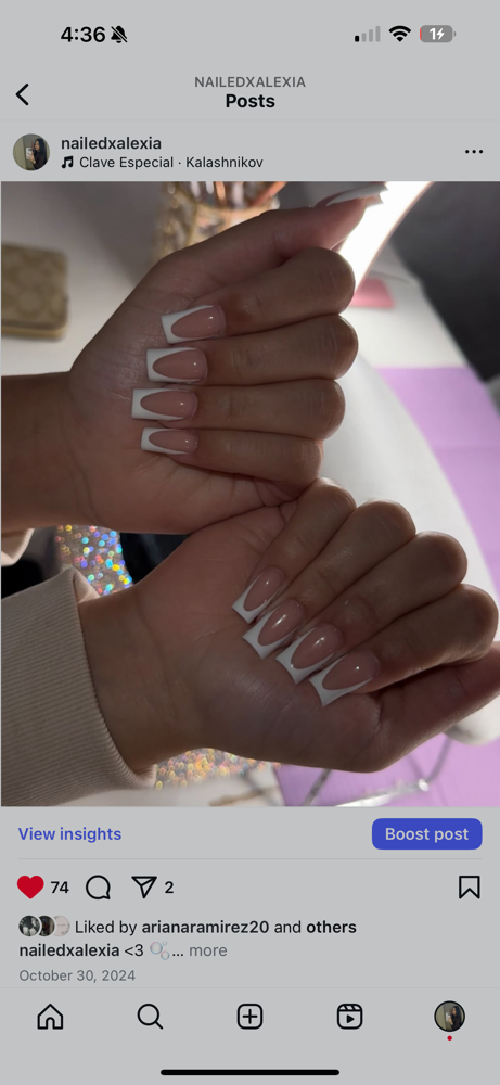 plain french tip