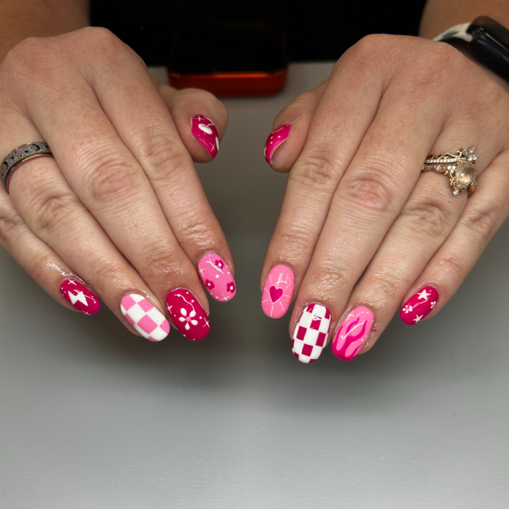 Natural nail overlay (GOLD) at Branded beauties in Plain City, UT