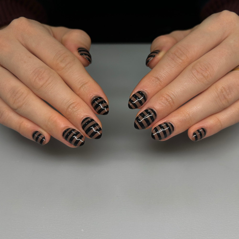 Natural nail overlay (GOLD) at Branded beauties in Plain City, UT