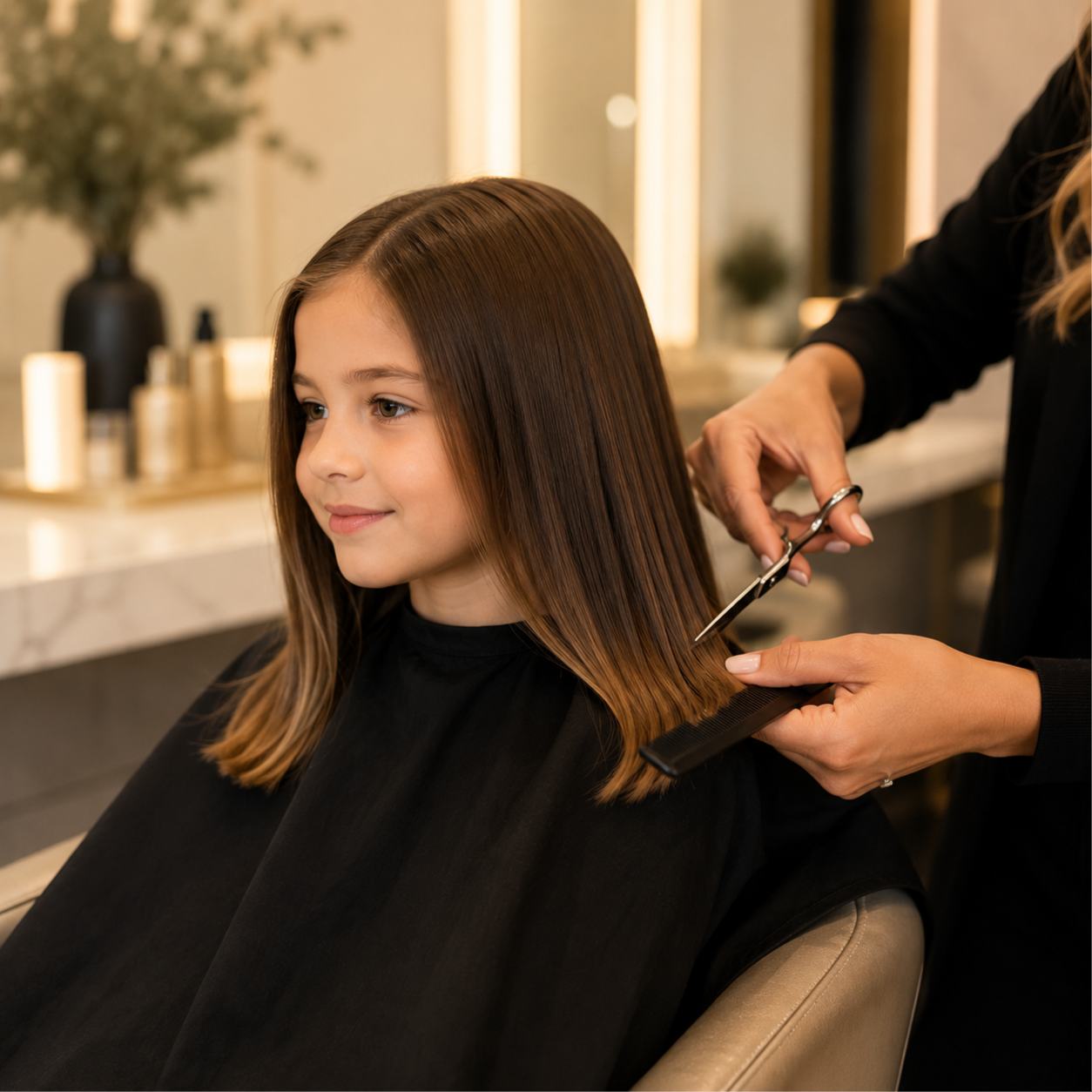 Girls Cut at Natural Hair Center in Aventura, FL