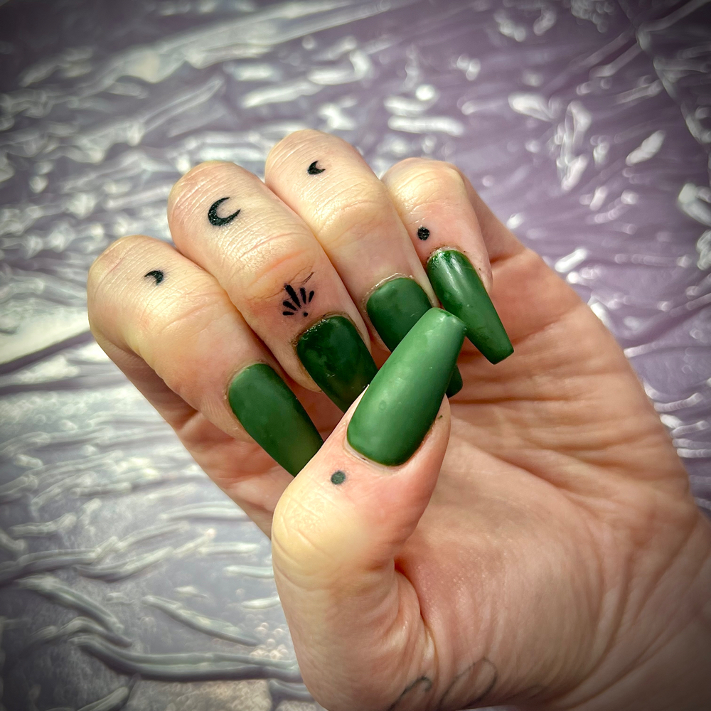 BaeSick Finger Tattoos