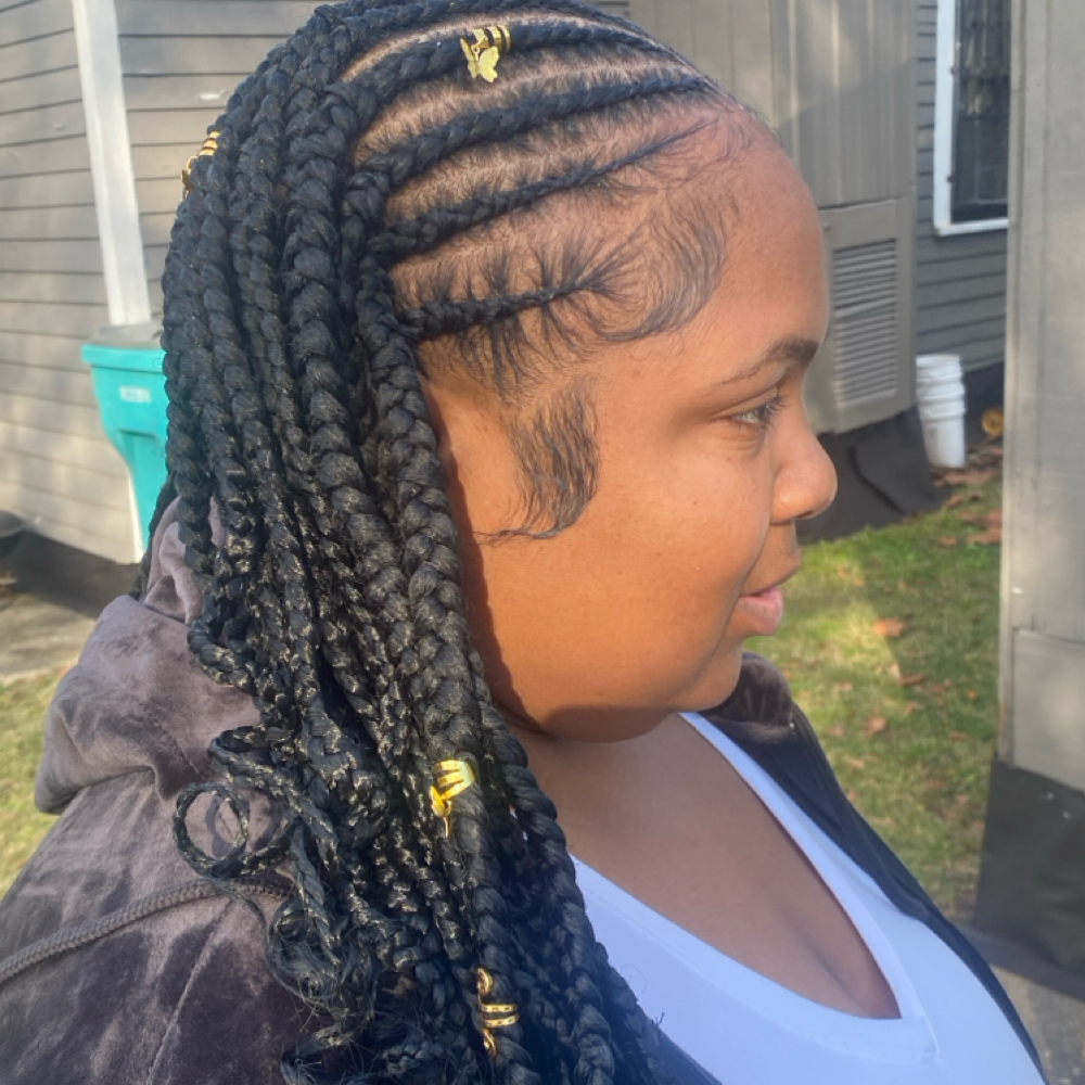 Braided Front knotless Back at Lashes By Lala LLC in Opelousas, LA
