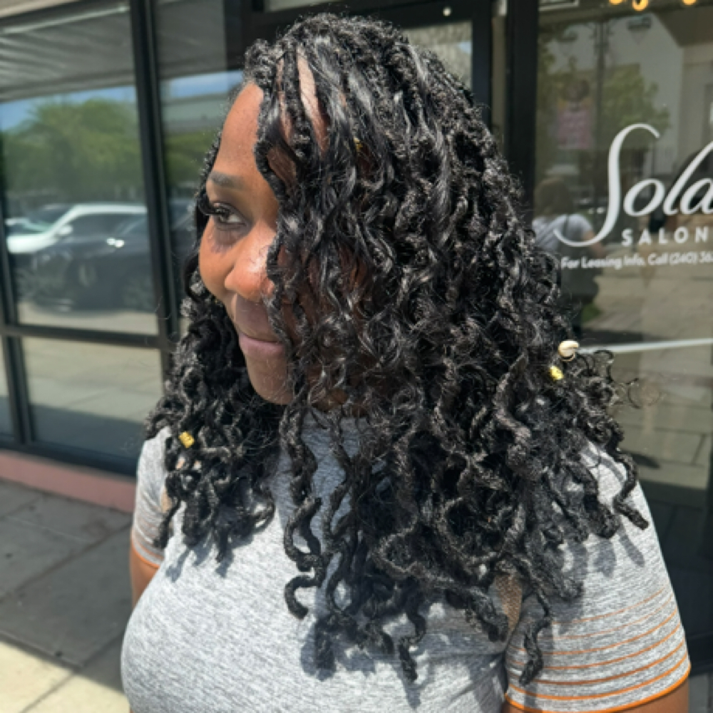 Bob Length Gypsy Locs at ZaviaMonet Studios in Odenton, MD
