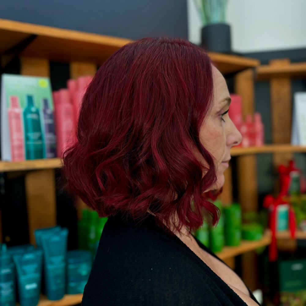 Root Retouch + Gloss Refresh at Maya Sol Hair Studio in San Antonio, TX