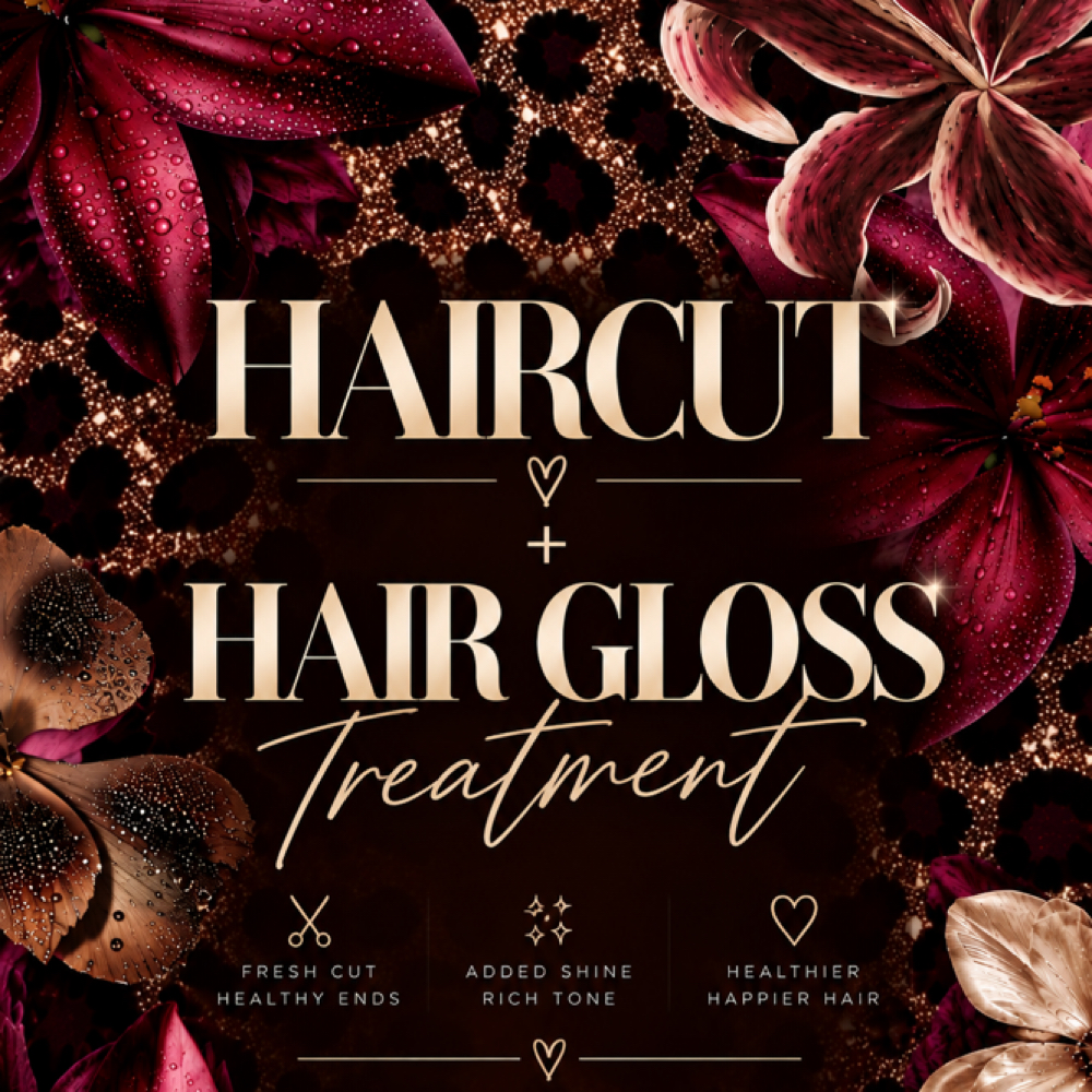 Haircut + Hair gloss Treatment at Marlena Beauty in Del Mar, CA