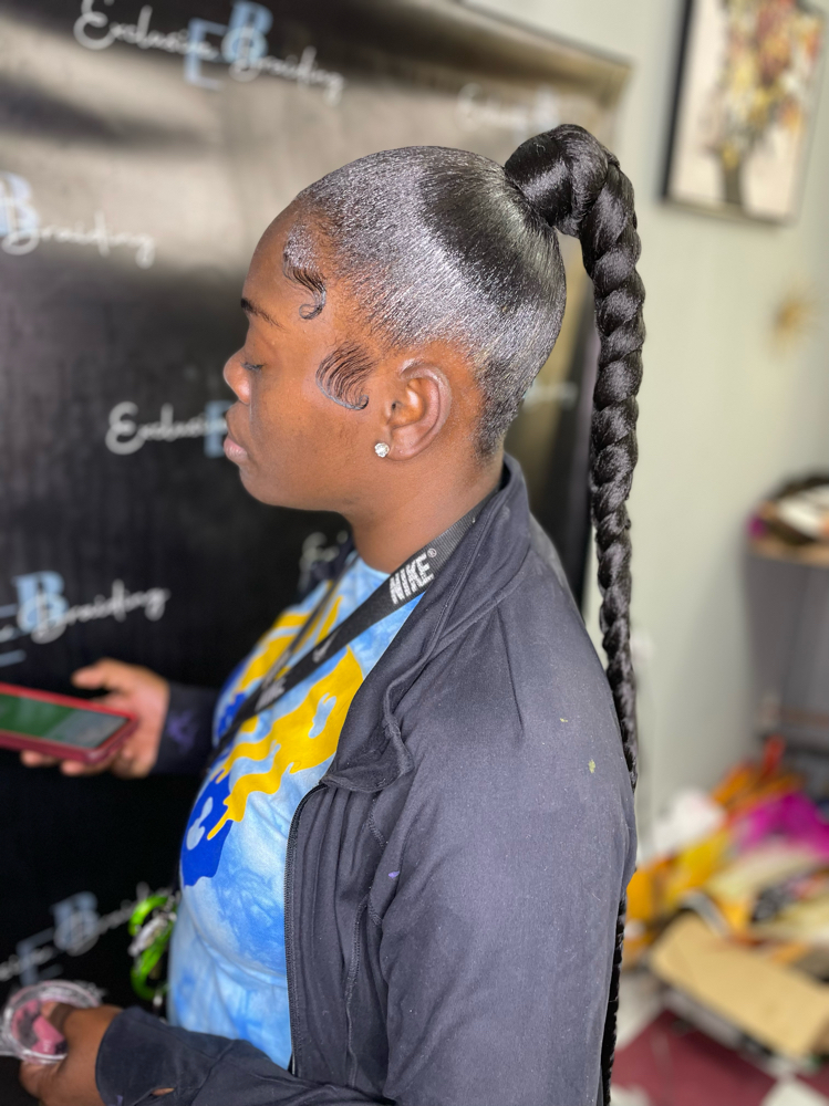 Sleek Braided Ponytail