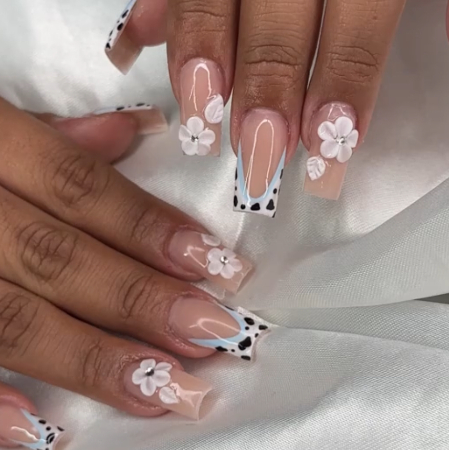 3D Nail Flowers