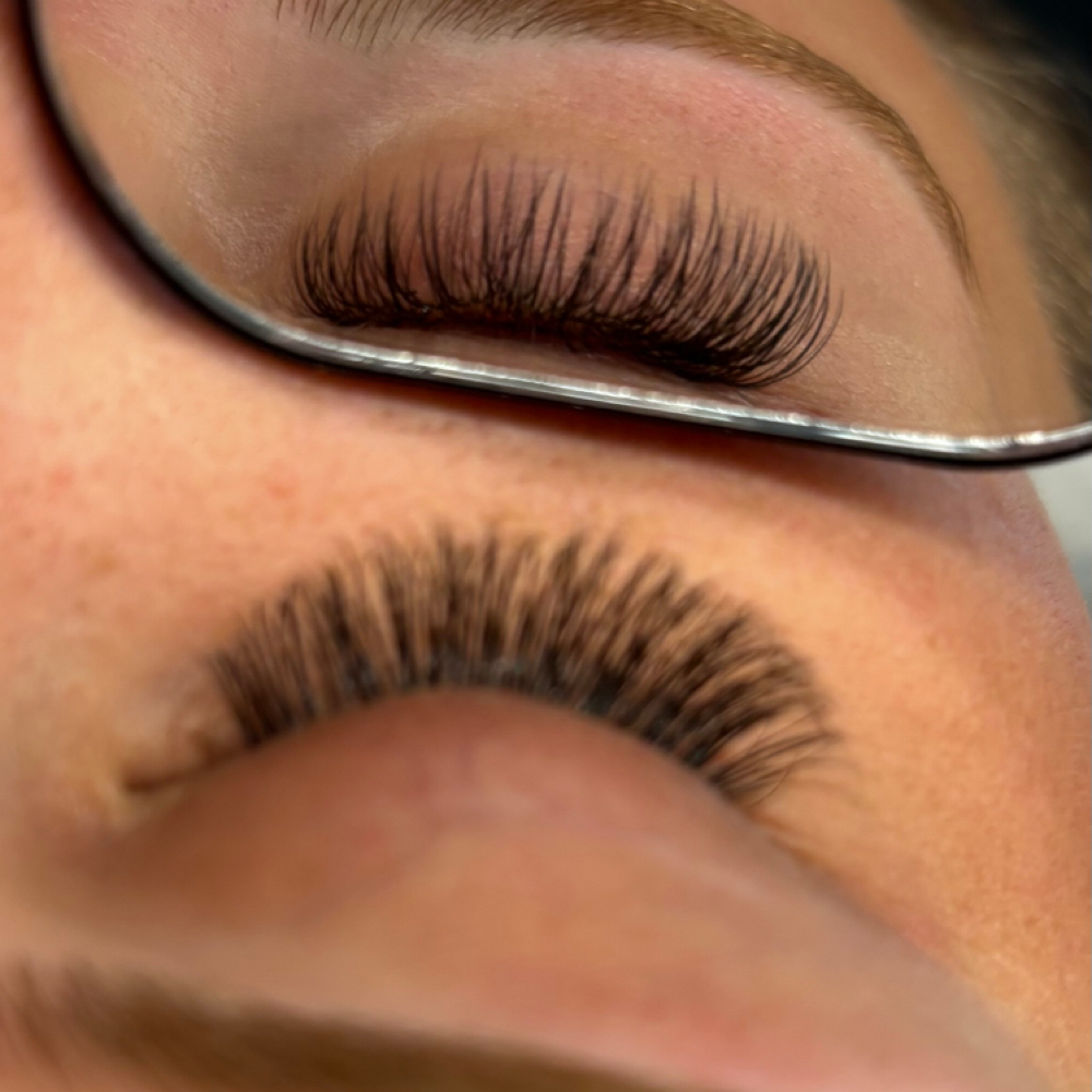 Hybrid Lashes at Halo lash & brow studio in Noblesville, IN