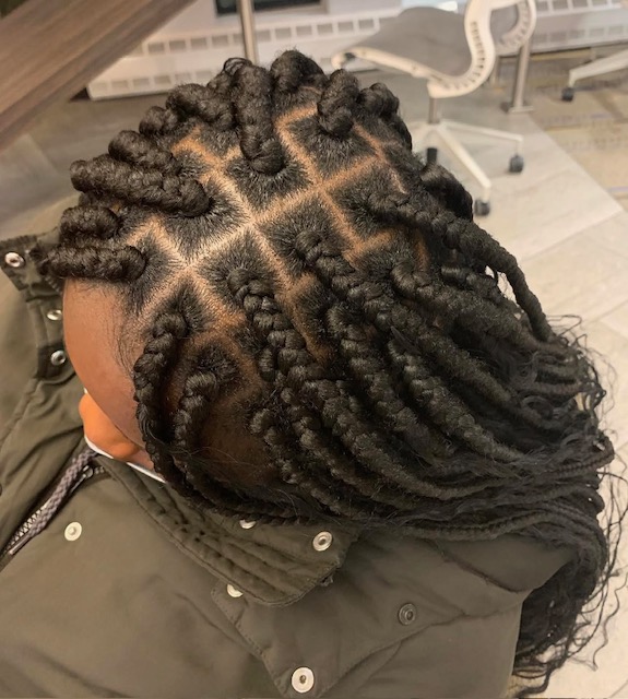 Box Braids (Waist) at AC BRAIDING in Romeoville, IL