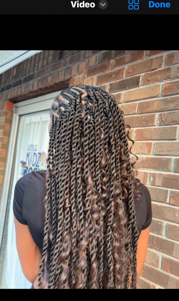 Boho Senegalese Twist- Med Mid Back