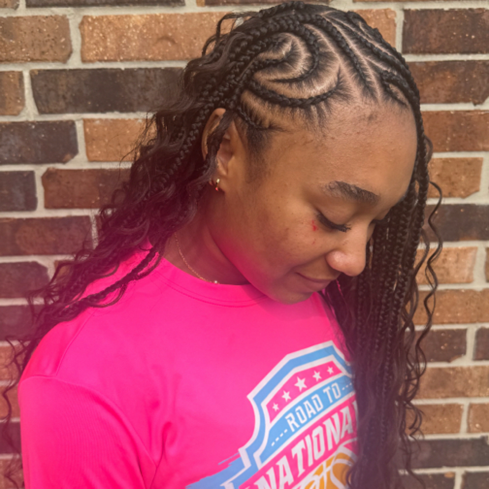 Fulani boho Knotless at Braids By Liz in Freeport, TX