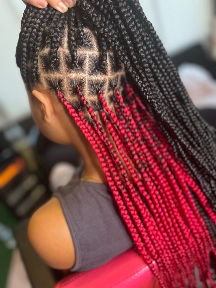 12yrsAdult Knotless Plaits MedWaist