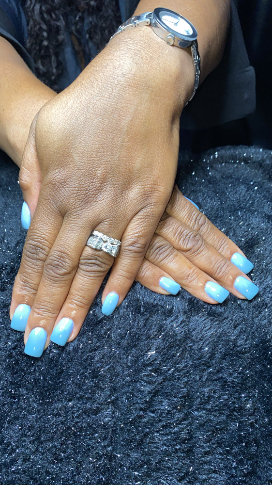 Acrylic Overlay (short nails)