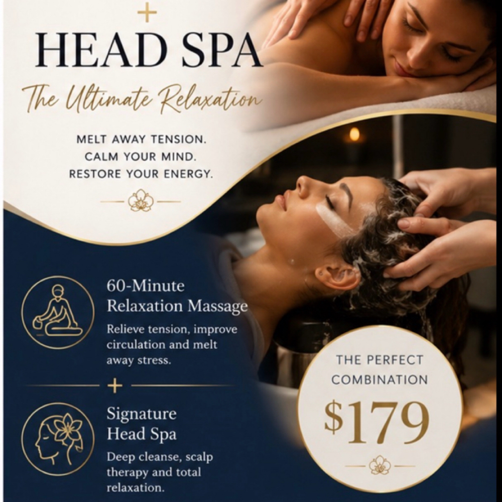 60 Min Massage & 60 Min Head Spa at Orchid Oasis Day Spa on Kent Island in Chester, MD