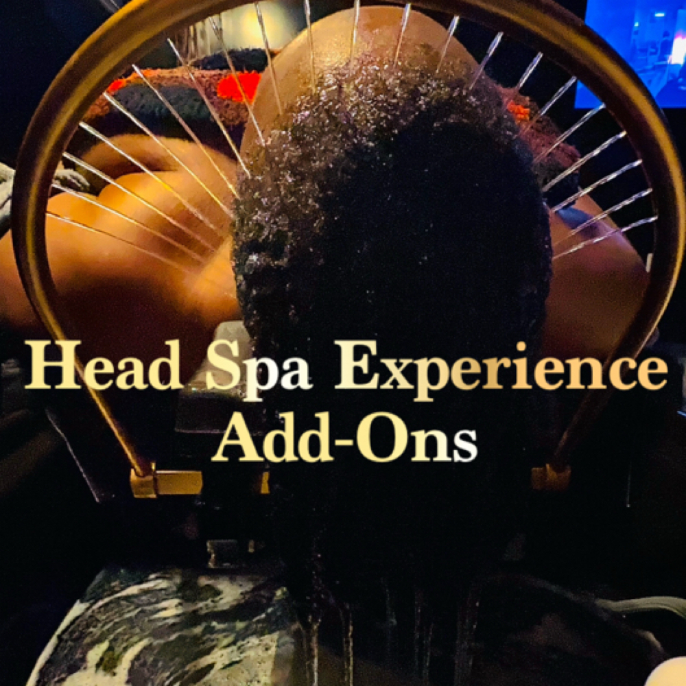 Head spa experience add-ons at The House of Maja in Columbus, OH