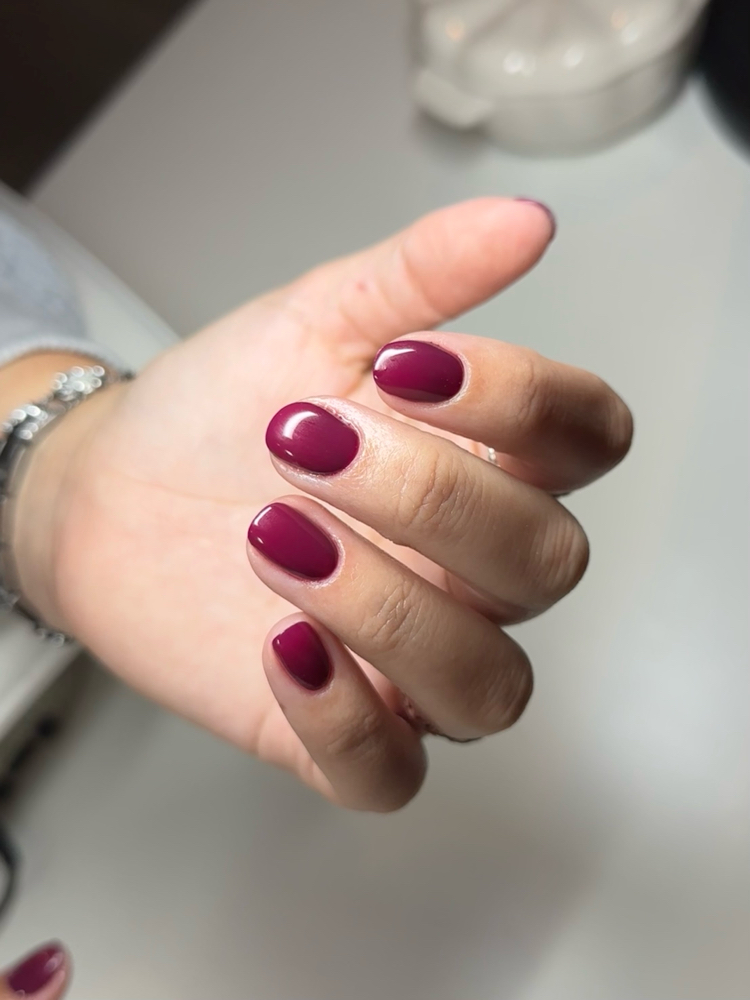 basic gel manicure at Unwind Beauty Co. in Churchville, NY
