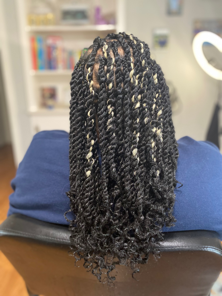 Two-strand Twist Style (added hair)