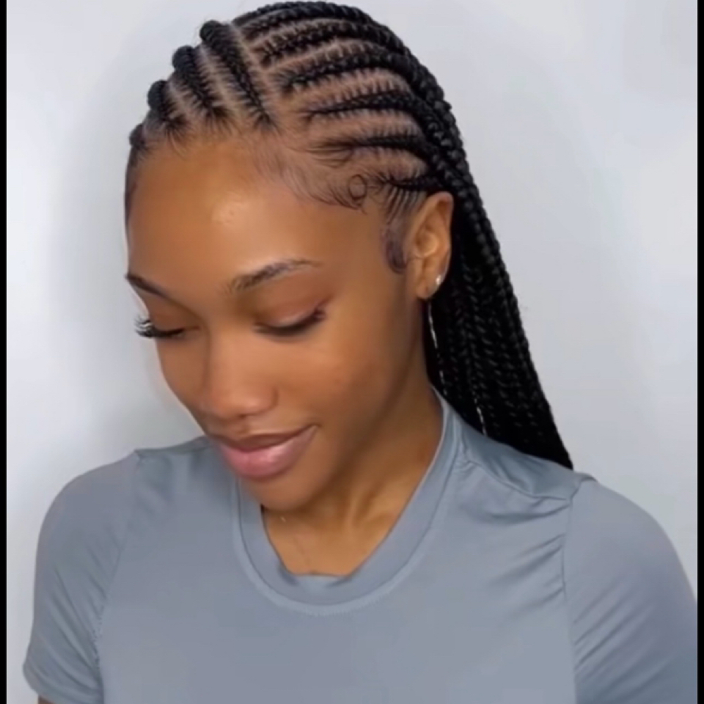 CORNROWS at Braided By Yam in Casselberry, FL