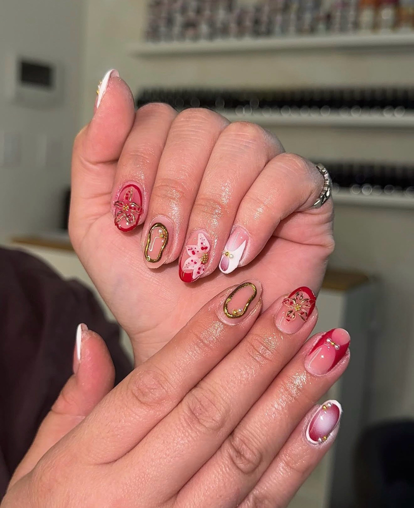 structure gel mani + nail art at APL Nailtique in Thornton, CO