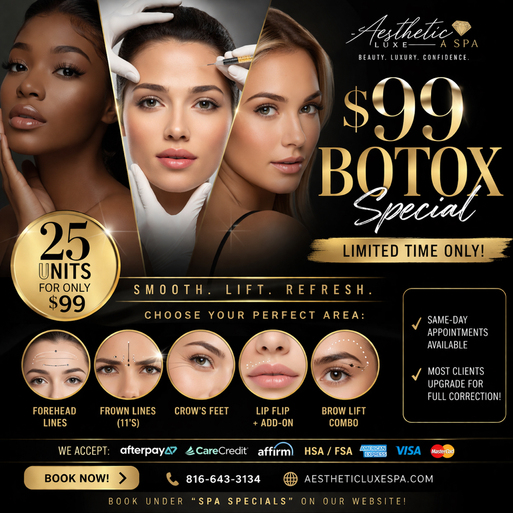 $99 BOTOX SPECIAL at AESTHETIC LUXE SPA (Lees Summit) in Lees Summit, MO