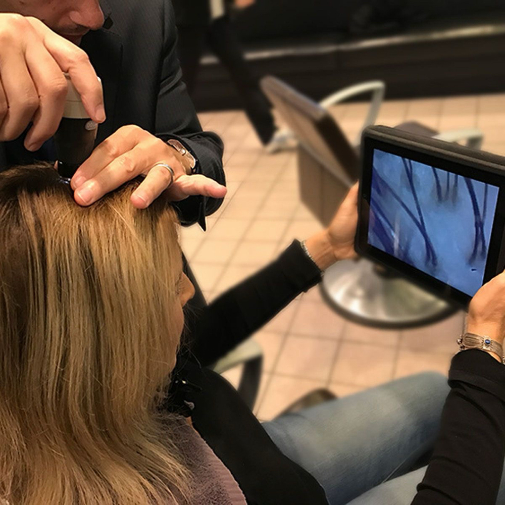 SCALP ANALYSIS at Blades Salon in Lancaster, PA