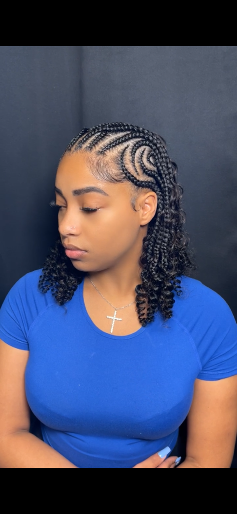 Fulani/tribal Braids Bob