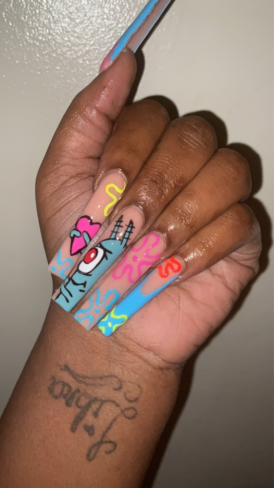 Hand Drawn Nail Set (Add On)