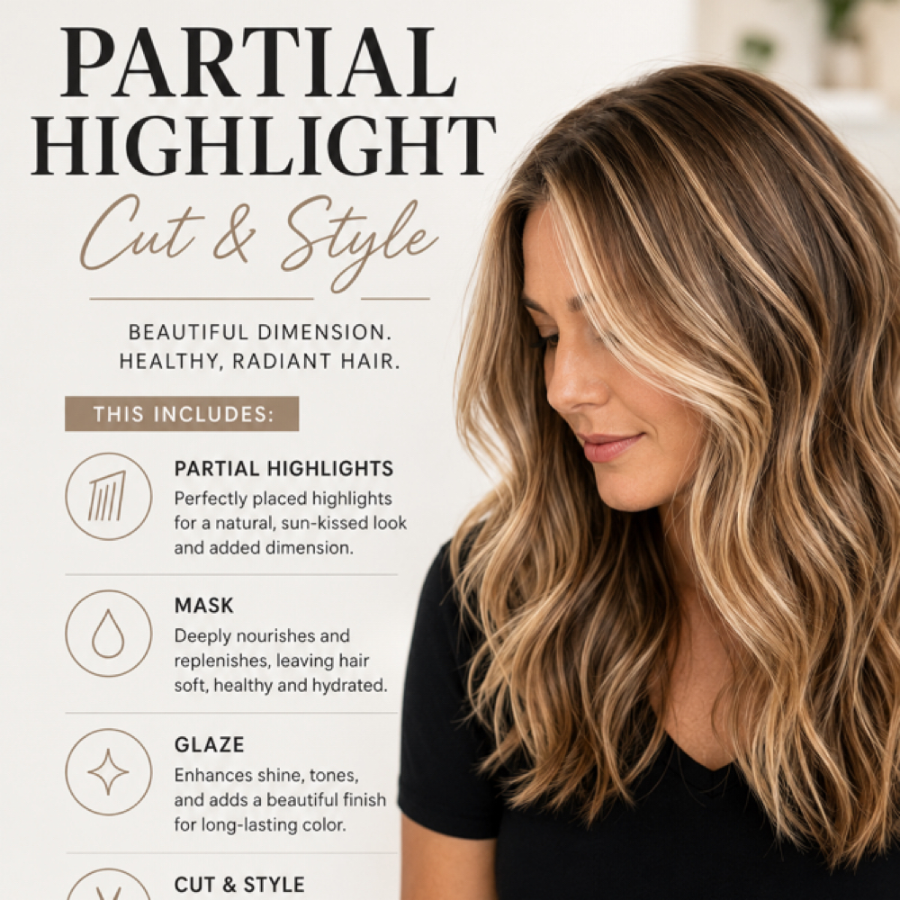 Partial Highlight, Cut & Blow dry at Lauren A Stylist in Thomasville, GA