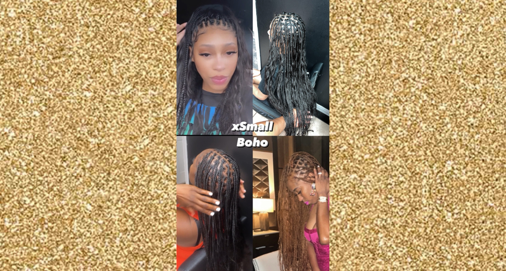 XSmall Boho-Knotless Braids