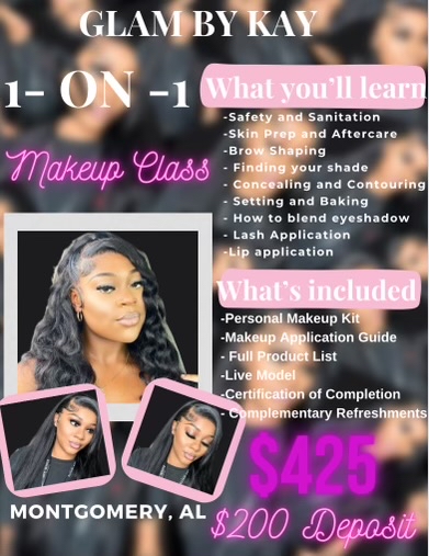 1 on 1 Natural Glam Class💄