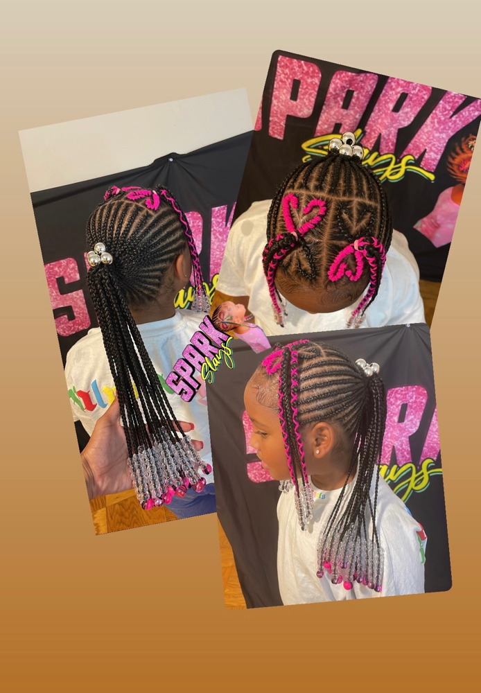 Braided Ponytail w/2 Ponybangs(*Sm)