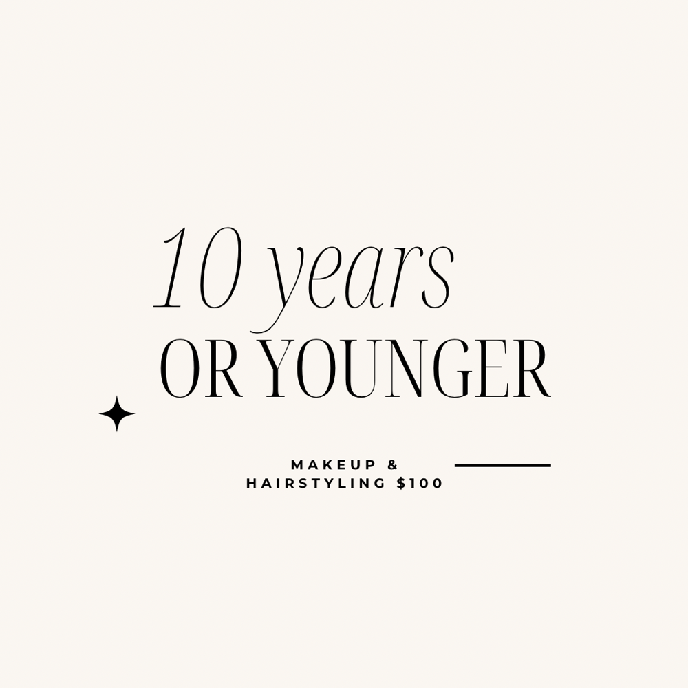 10 Years & Under Makeup & Hair