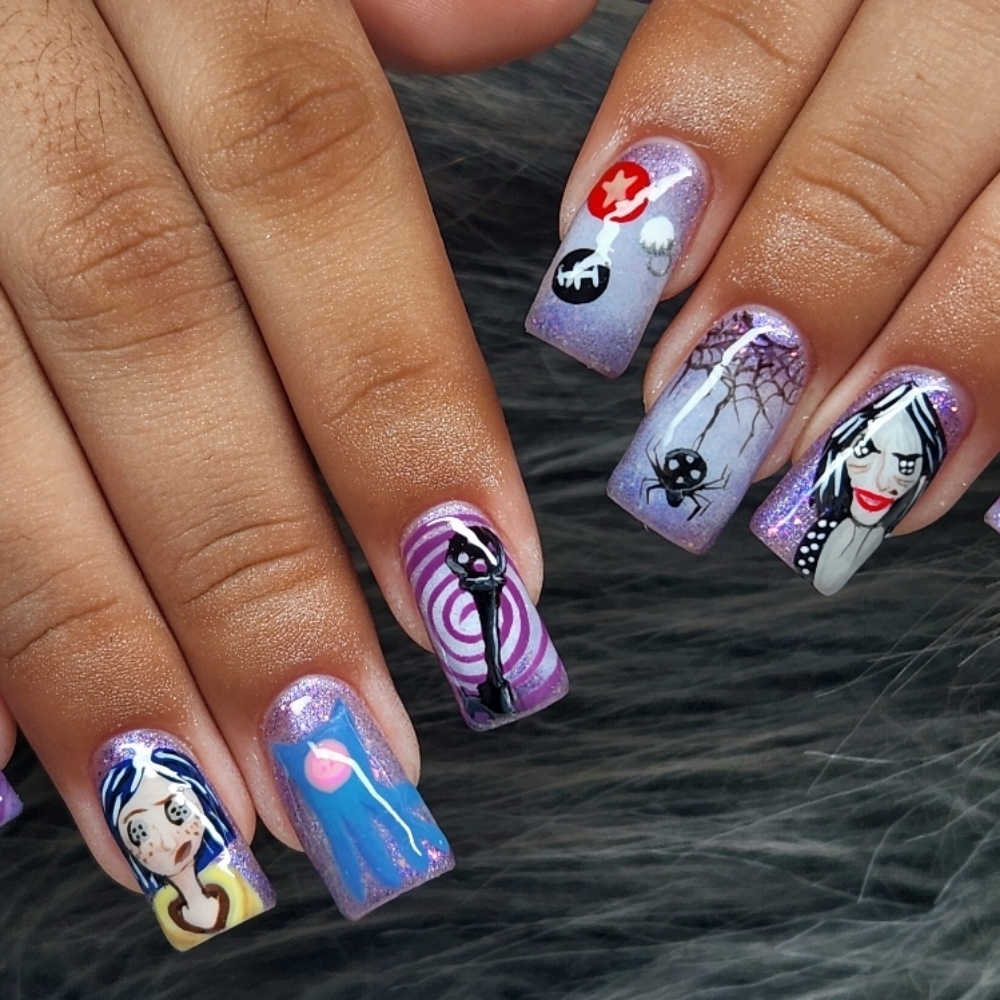 Art Tiers ⊰ additional cost at Nevnailsss in Armona, CA