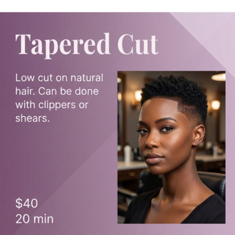 Tapered Cut at Hair by J’Rena’ in Lawrenceville, GA
