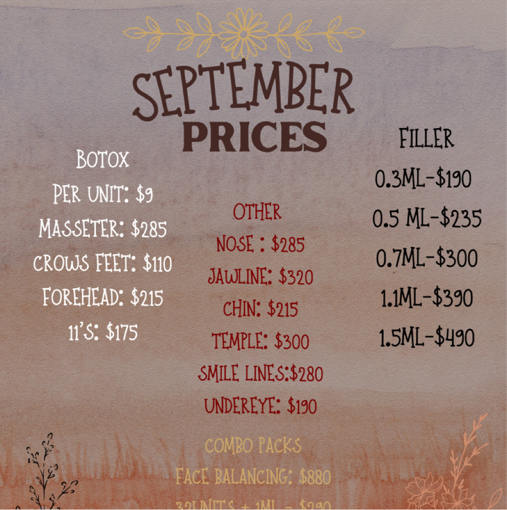 3 Area Botox SEPTEMBER at beautybydeannette in San Antonio, TX