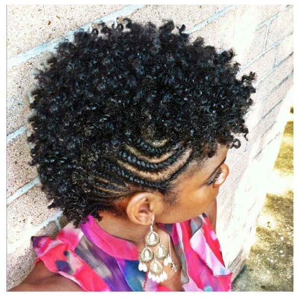 Natural Hair Braided or Twist Mohawk