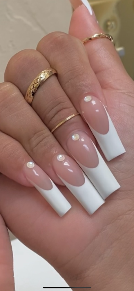 Long French Acrylic Set