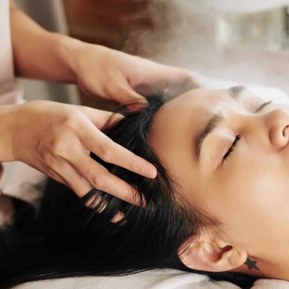 Aromatherapy Scalp Massage at LUX SALON in Mount Pleasant, PA