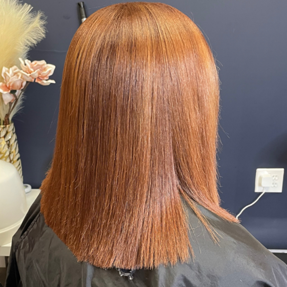 Goddess Press (Keratin Treatment) at Crowned Alexa’s in Pooler, GA