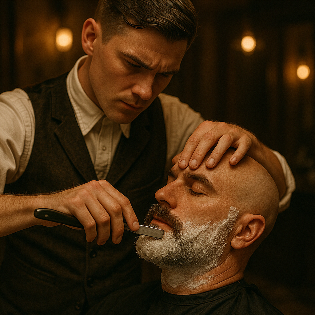 Grand Royal Shave at 1920 GENTLEMENS CLUB in Buffalo Grove, IL