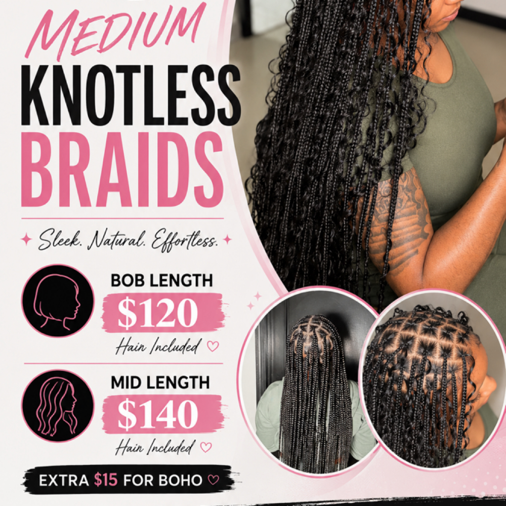 July- Knotless Promo at The Braid Bar by Lee in Oklahoma City, OK