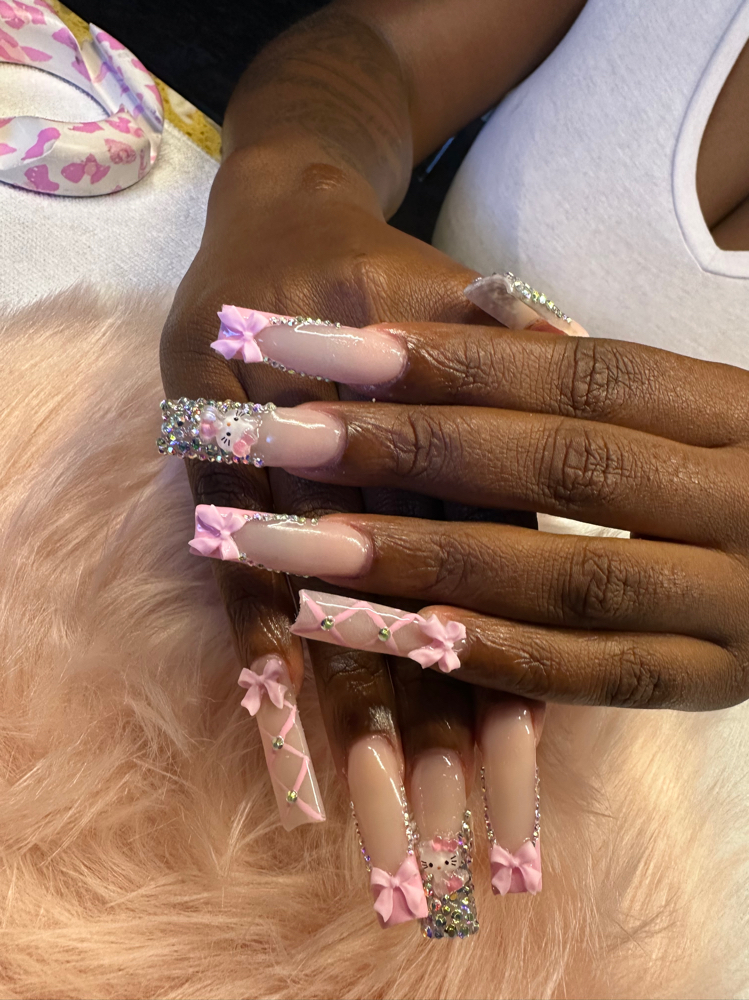 Long Acrylic Nails