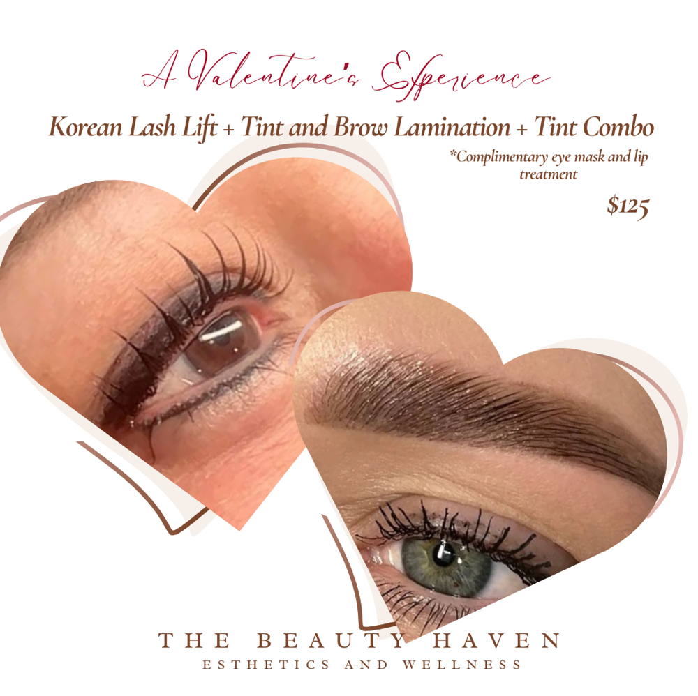 Valentine’s Lash + Brow Combo at The Beauty Haven Esthetics + Wellness in Gilmer, TX